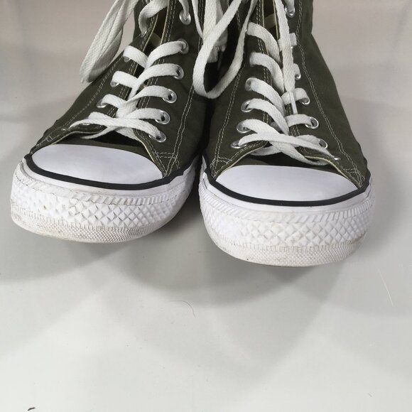 Converse CTAS High Top Sneakers Mens Size 11.5 Green Canvas 151175F - Picture 6 of 9